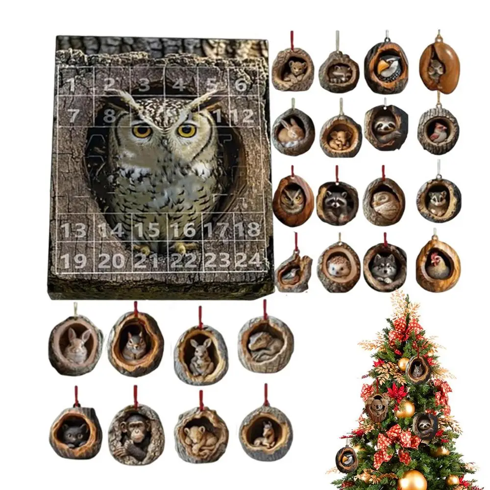 Advent Calendar Cat Countdown Hanging Tree Ornaments - Image 13