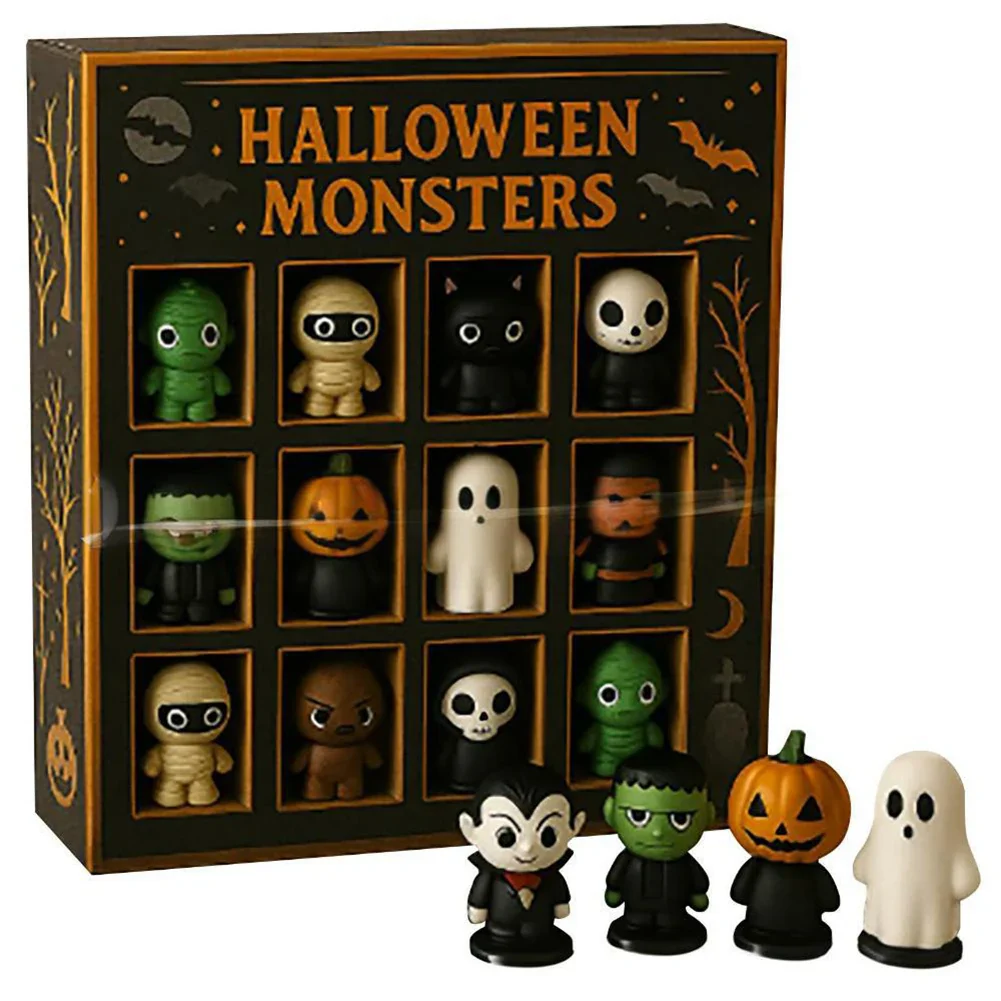 Halloween Advent Calendar 12 Spooky Mini Dolls 2025 - Image 10