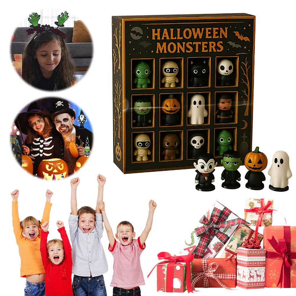 Halloween Advent Calendar 12 Spooky Mini Dolls 2025 - Image 3