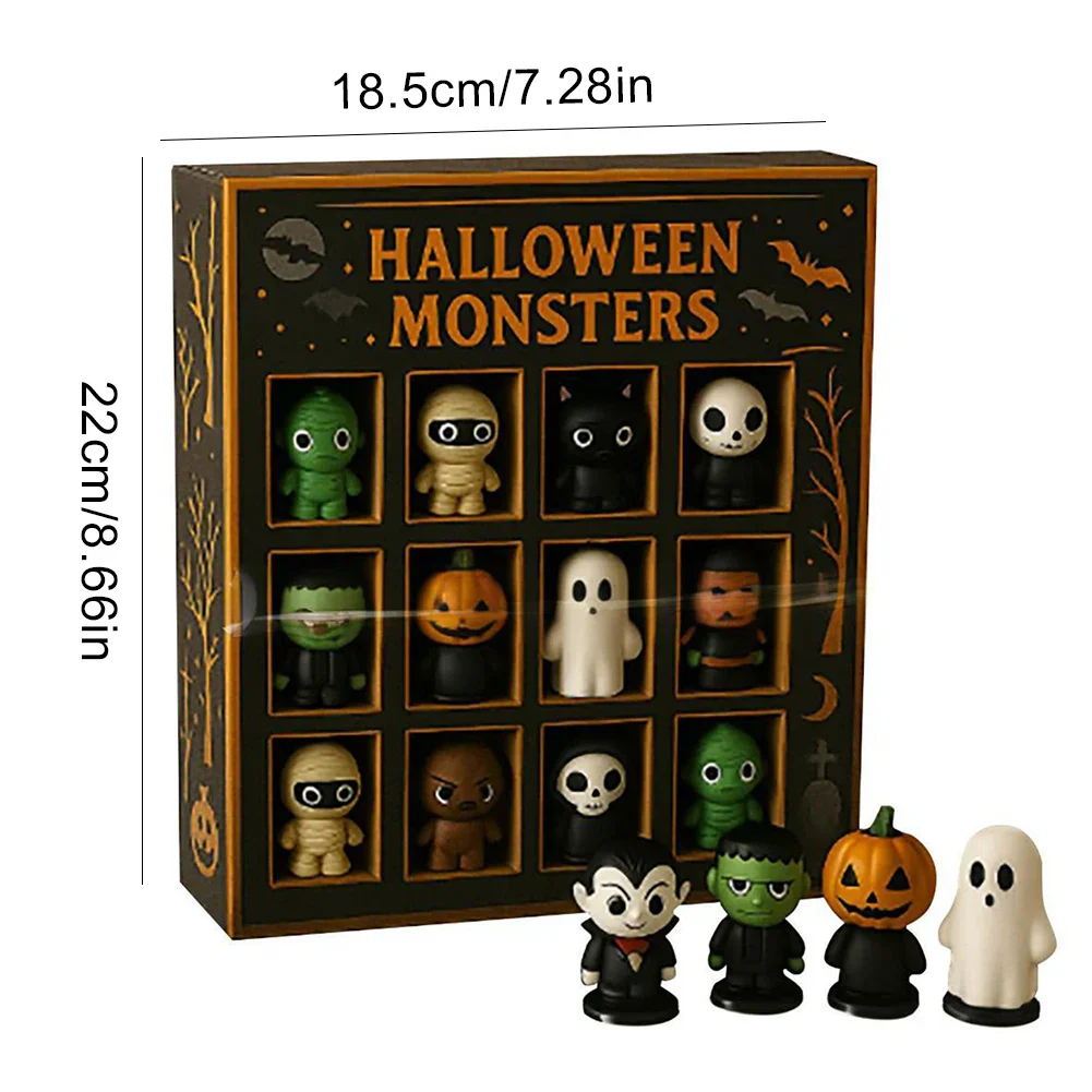 Halloween Advent Calendar 12 Spooky Mini Dolls 2025 - Image 6