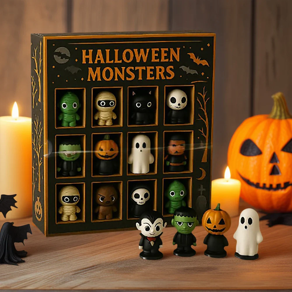 Halloween Advent Calendar 12 Spooky Mini Dolls 2025 - Image 7
