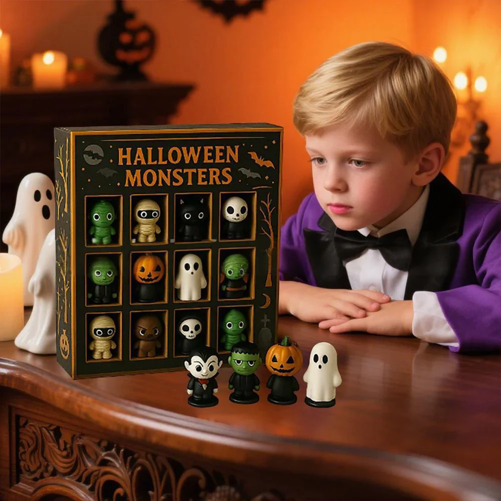 Halloween Advent Calendar 12 Spooky Mini Dolls 2025 - Image 9