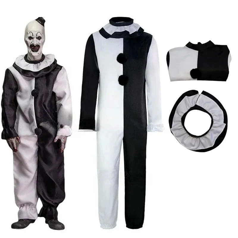 Art The Clown Cosplay Jumpsuit And Mask Halloween 2025 - Image 14