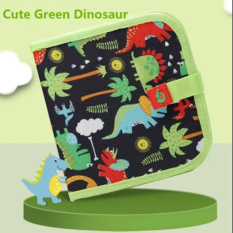 6-Sided Magic Drawing Board for Kids - Educational Erase Board with 3 Chalk Pens, Transparent & Black Sides, Fun Coloring Activity - Image 4