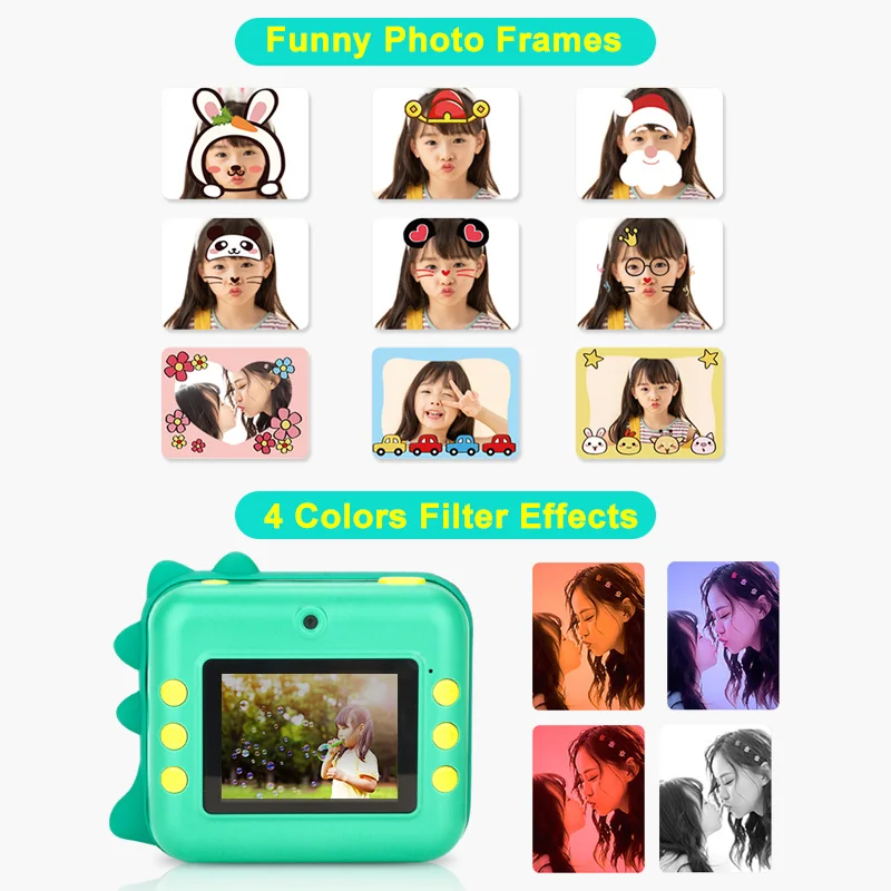 Children's Instant Photo Camera with Thermal Printing 1080P Digital Camera for Creative Kids' Gift - Image 4