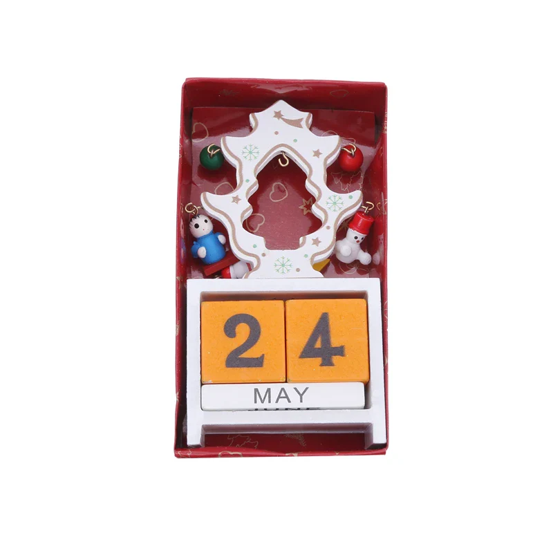 Christmas Wooden Countdown Calendar Ornament Tabletop Decor - Image 17
