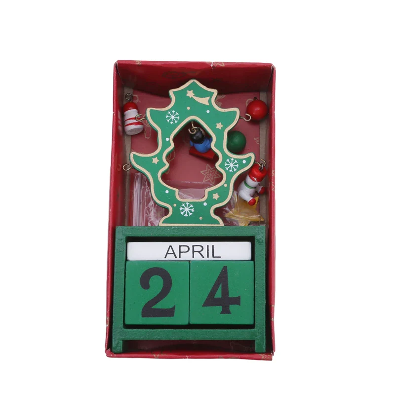 Christmas Wooden Countdown Calendar Ornament Tabletop Decor - Image 18
