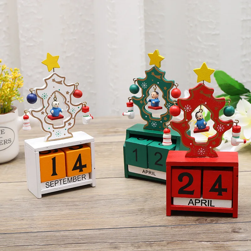 Christmas Wooden Countdown Calendar Ornament Tabletop Decor - Image 8