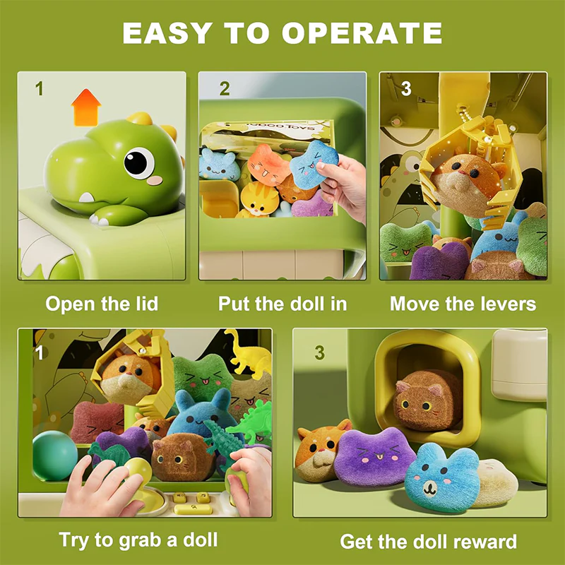 Claw Machine Toy - Arcade Game for Kids, Adjustable Music Vending Fun - Image 9