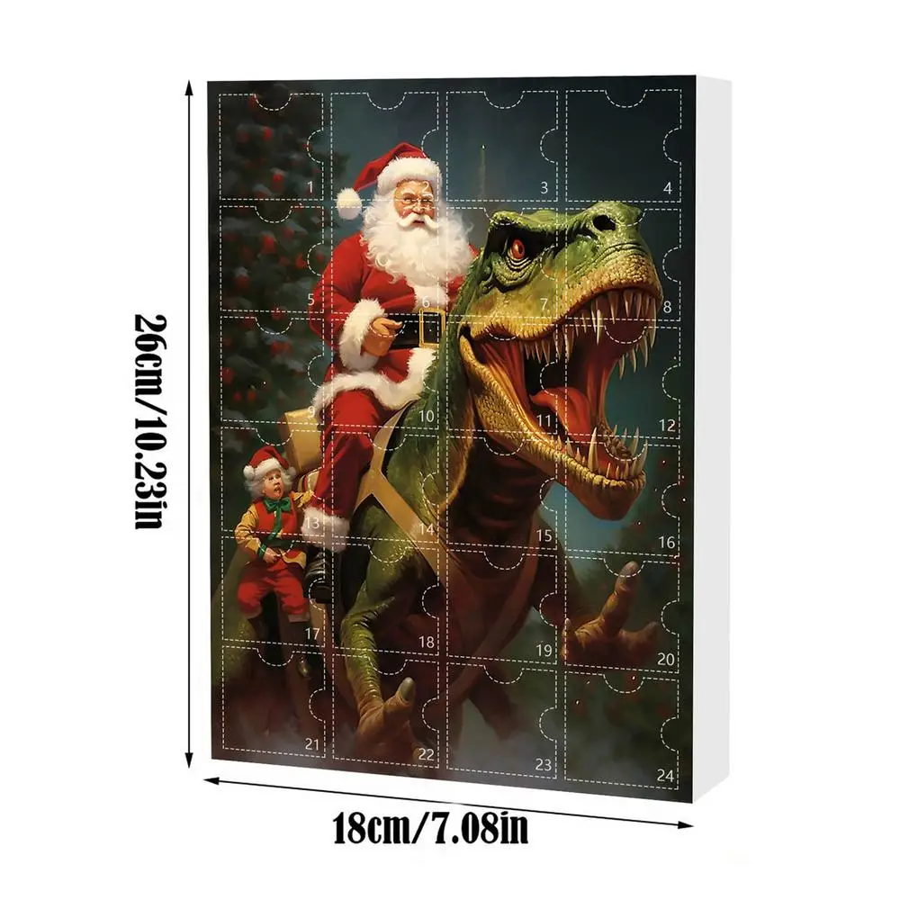 Dinosaur Advent Calendar - 24-Day Christmas Countdown, Fun Holiday Decor for Kids and Families - Image 7