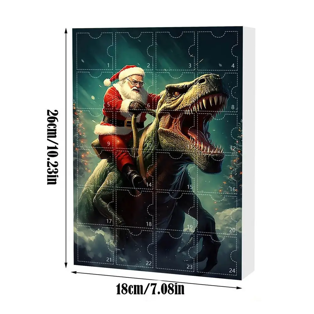 Dinosaur Advent Calendar - 24-Day Christmas Countdown, Fun Holiday Decor for Kids and Families - Image 8