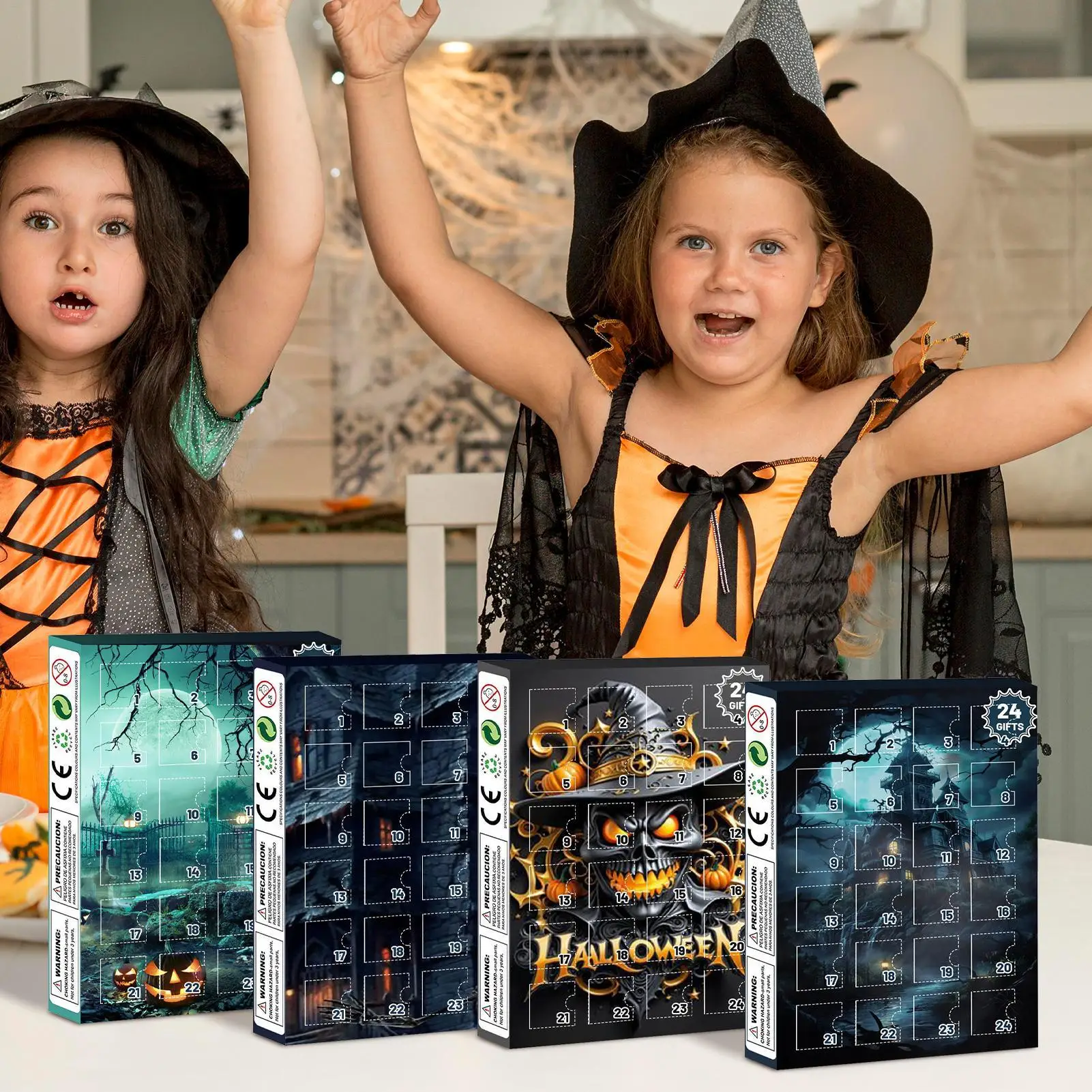 Halloween Advent Calendar 24 Days Tabletop Decor Collectible - Image 14