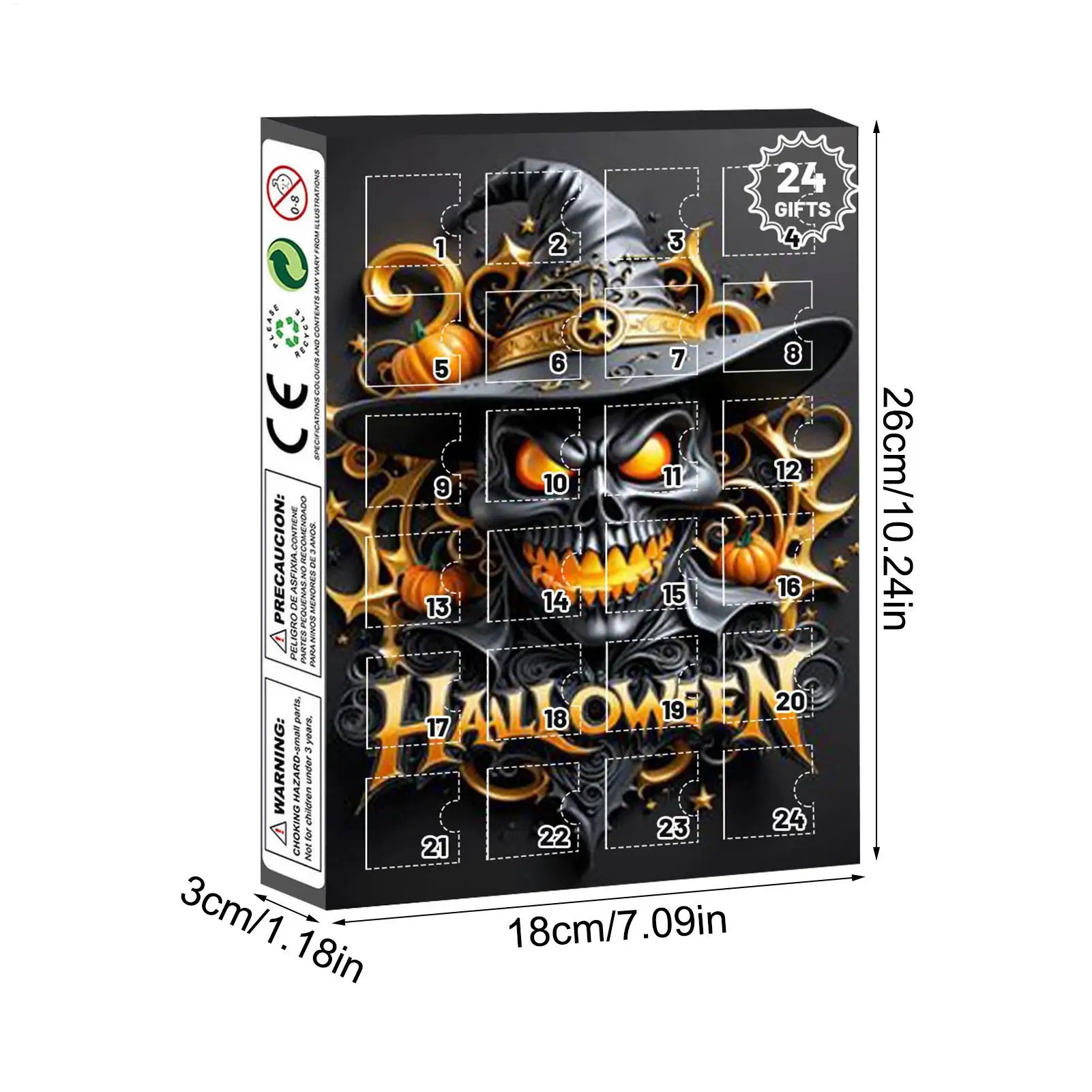 Halloween Advent Calendar 24 Days Tabletop Decor Collectible - Image 15