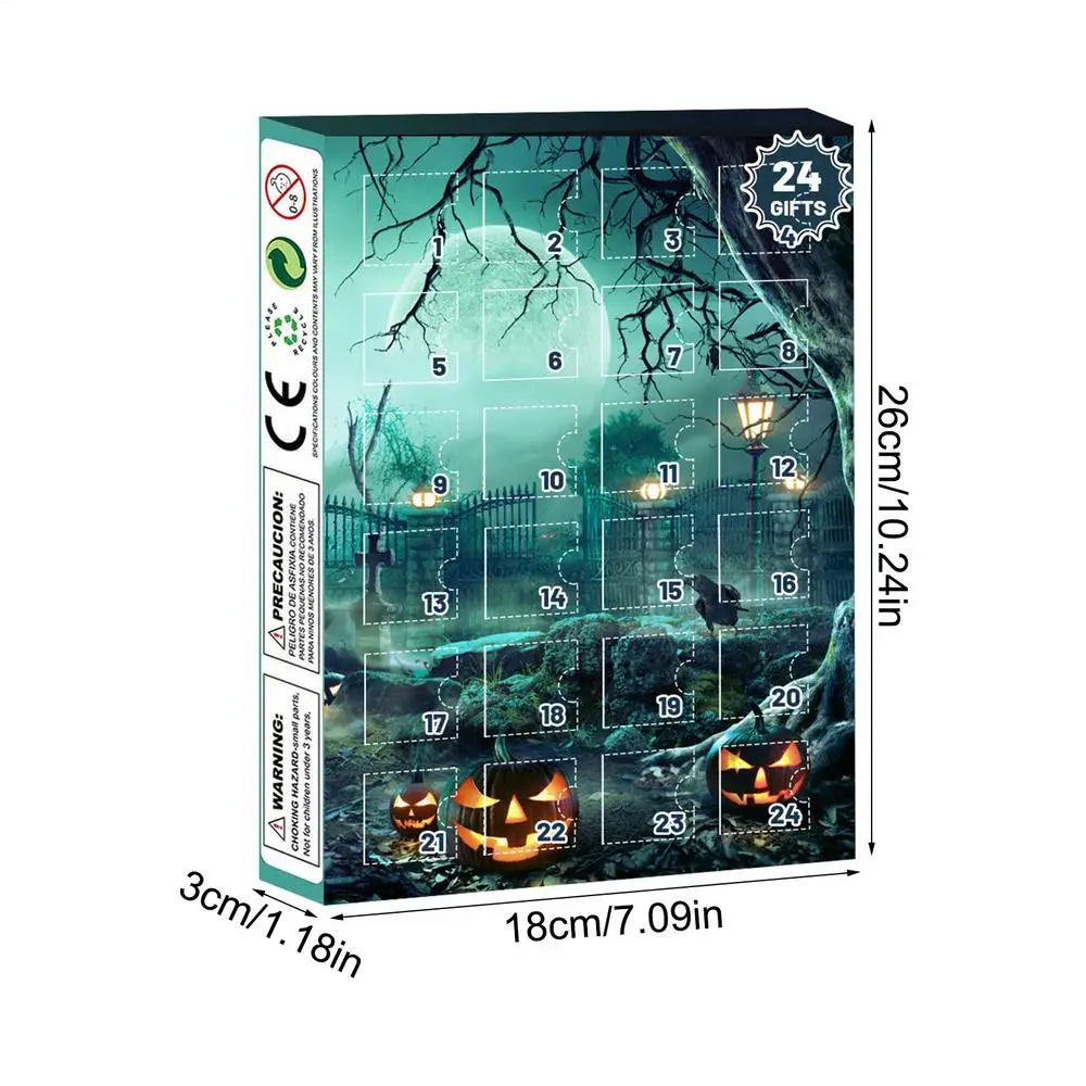 Halloween Advent Calendar 24 Days Tabletop Decor Collectible - Image 16
