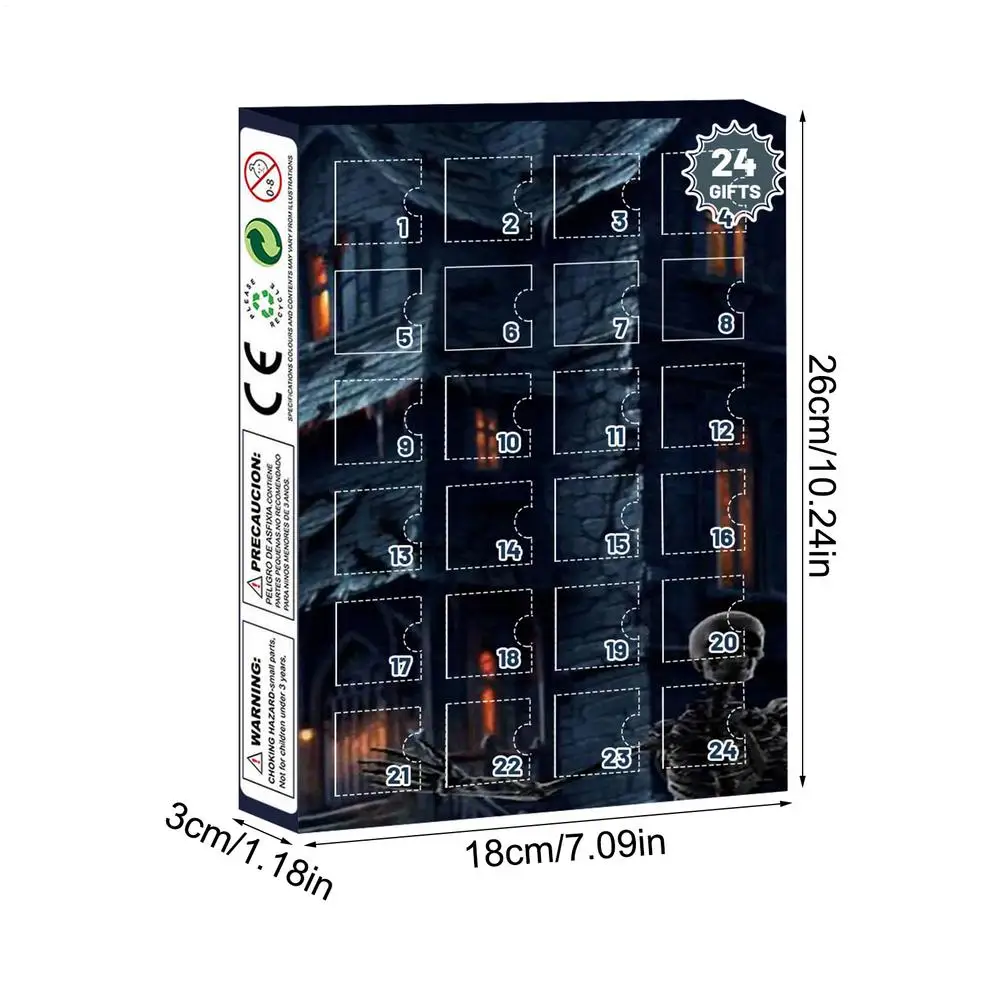 Halloween Advent Calendar 24 Days Tabletop Decor Collectible - Image 18