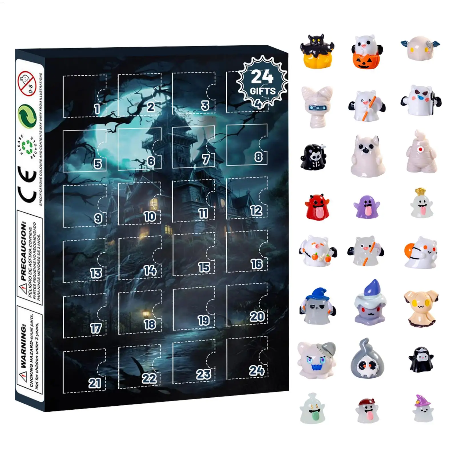 Halloween Advent Calendar 24 Days Tabletop Decor Collectible - Image 7