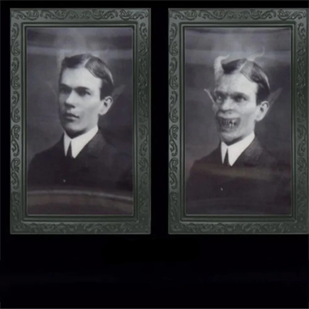 Spooky Ghost 3D Changing Face Moving Picture Frame - Halloween Wall Decor for Haunted Parties and Home Decoration - Image 4