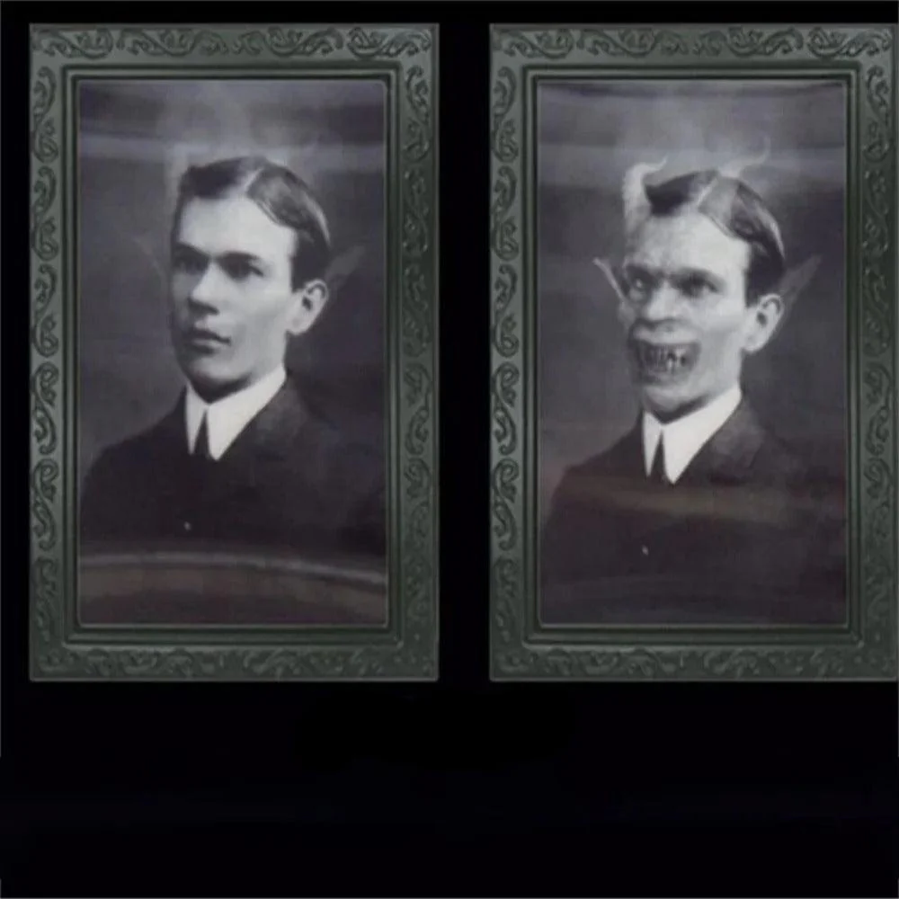 Spooky Ghost 3D Changing Face Moving Picture Frame - Halloween Wall Decor for Haunted Parties and Home Decoration - Image 8