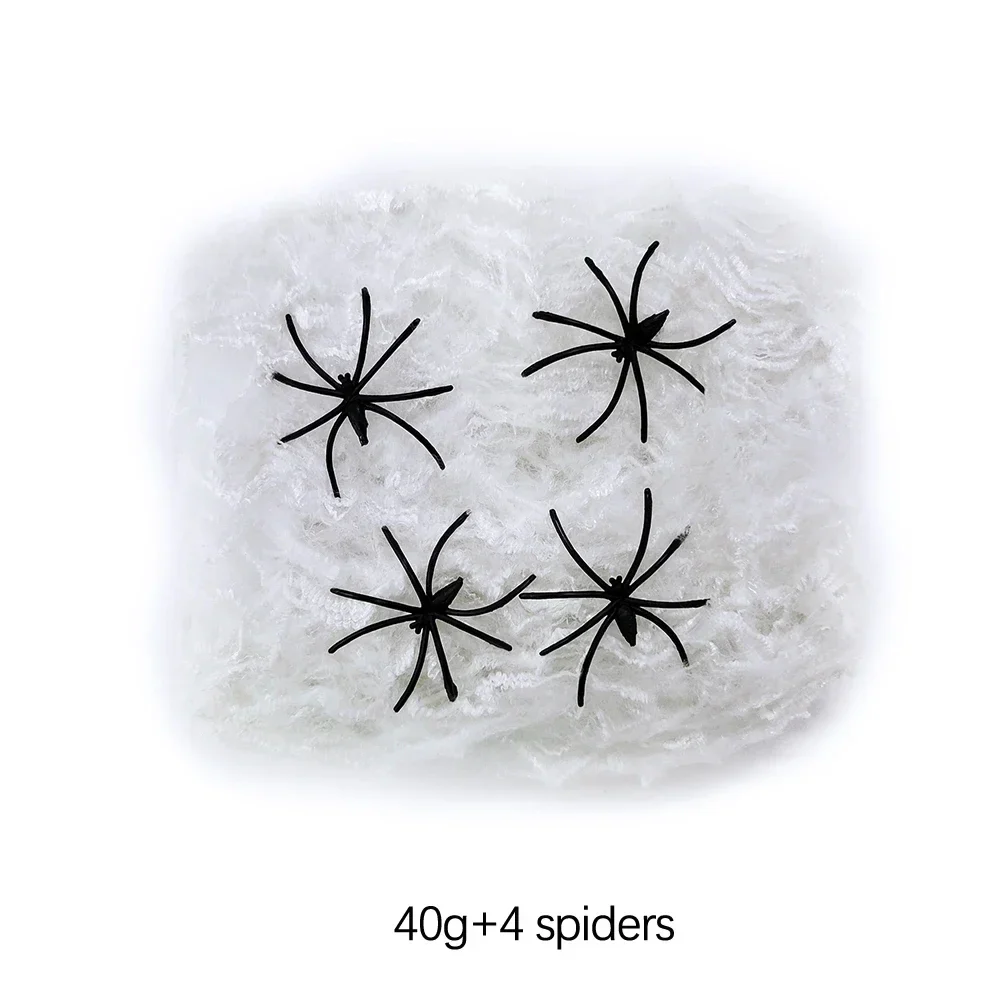 Halloween Spider Web with Spiders - Haunted House Outdoor/Indoor Decor - Image 6