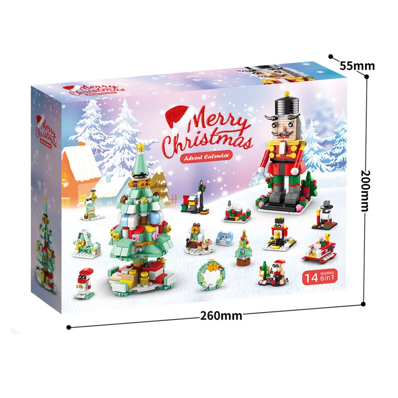 Christmas Building Blocks Advent Calendar DIY Kit Kids - Image 24