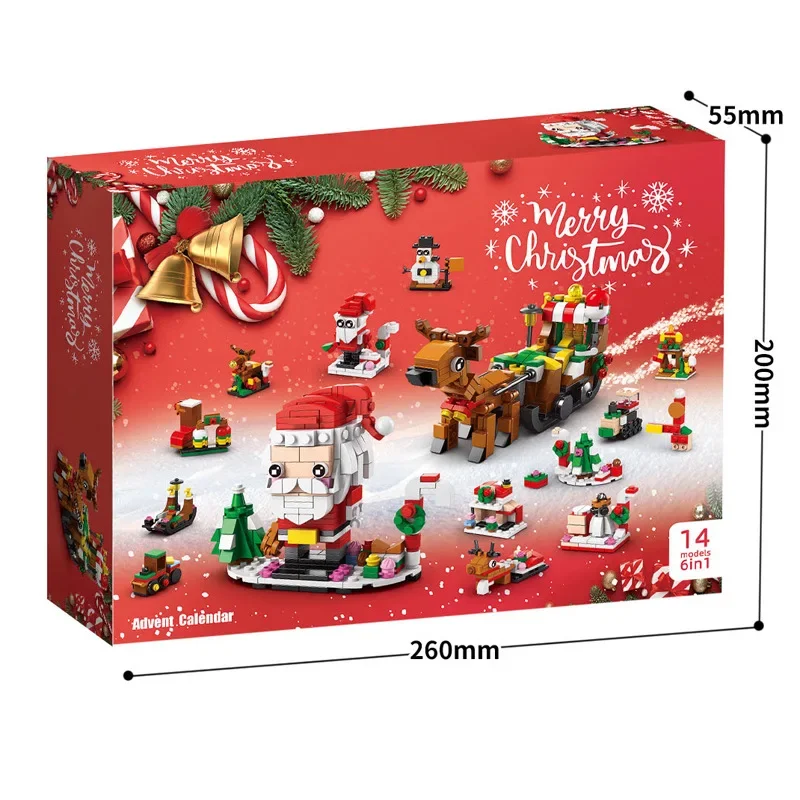 Christmas Building Blocks Advent Calendar DIY Kit Kids - Image 28
