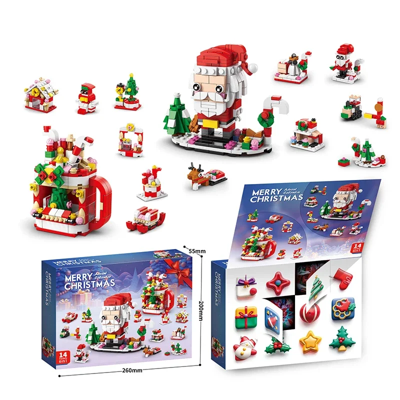 Christmas Building Blocks Advent Calendar DIY Kit Kids - Image 4