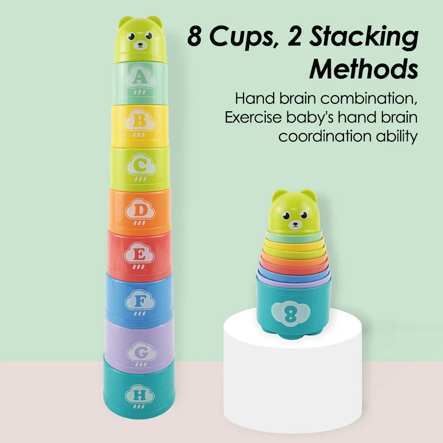 Speed Stack Challenge Cup Game - Educational Brain Development Toy for Kids, Coordination and Reflex Training Activity - Image 3