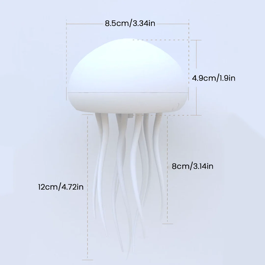 LED Jellyfish Lamp – Color-Changing RGB Voice-Activated Night Light - Image 3