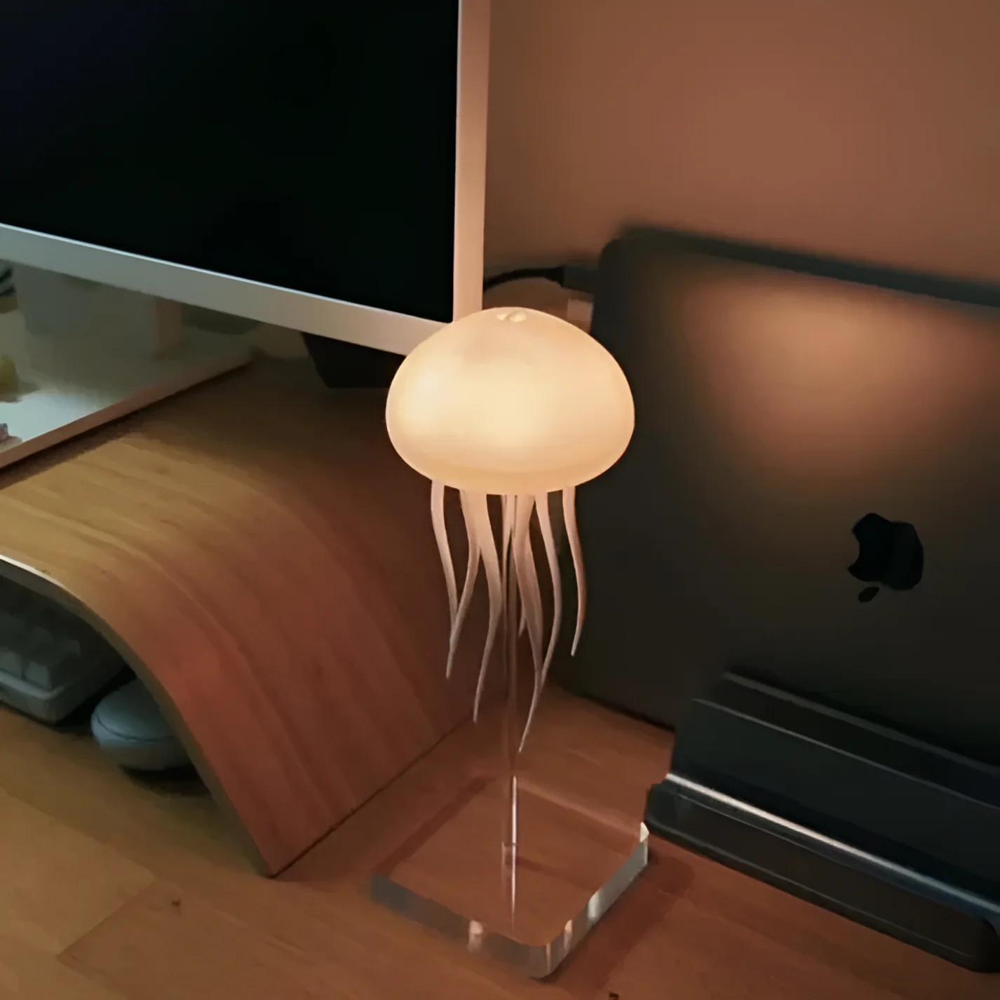 LED Jellyfish Lamp – Color-Changing RGB Voice-Activated Night Light - Image 8