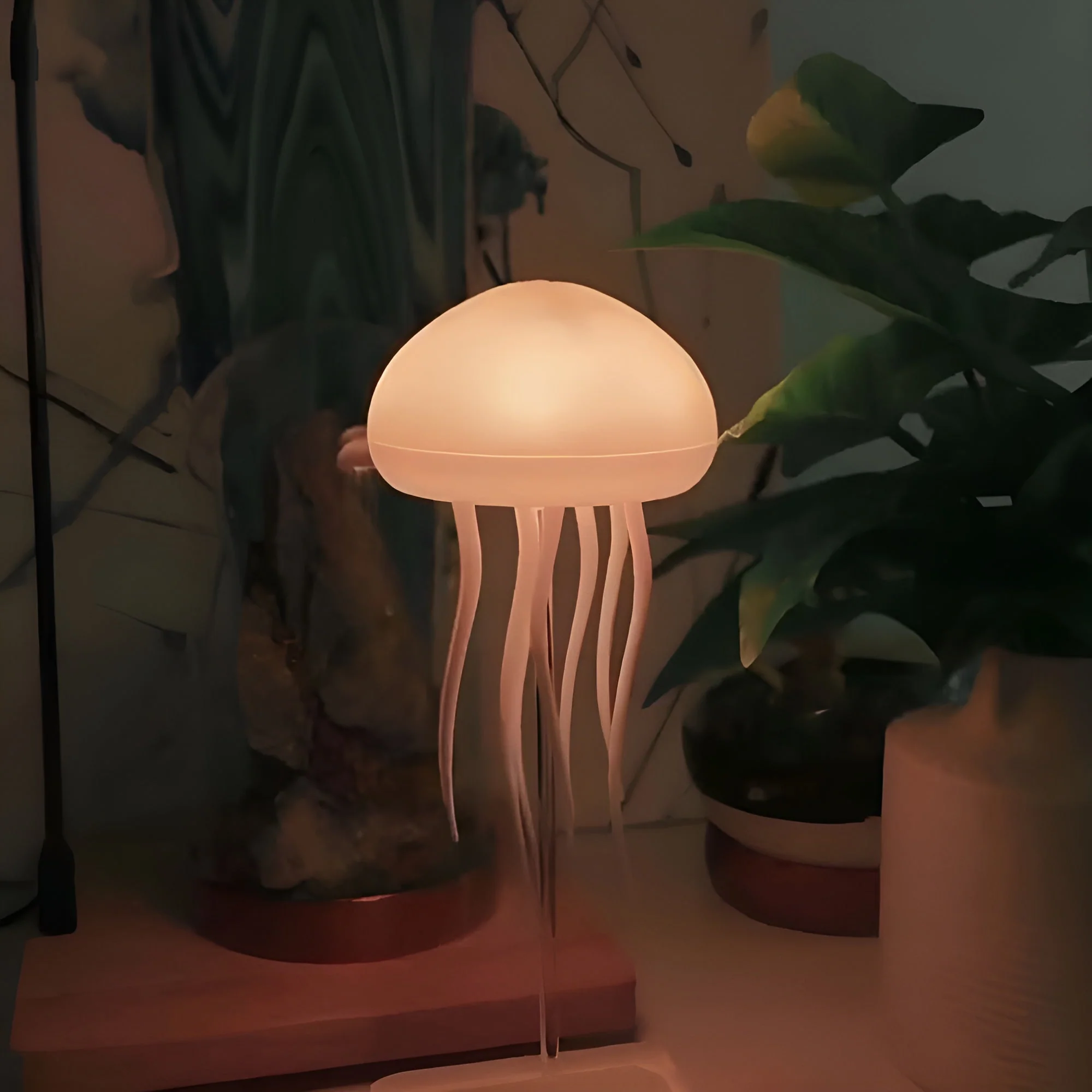 LED Jellyfish Lamp – Color-Changing RGB Voice-Activated Night Light - Image 9