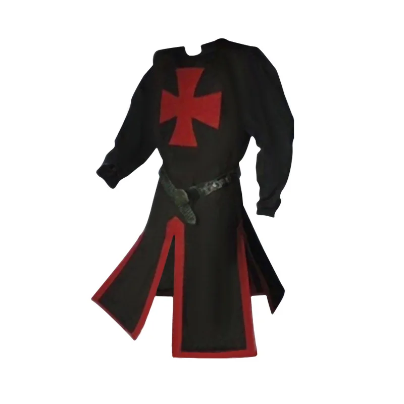 Knights Templar Crusader Cosplay Costume - Authentic Tunic & Cape Set for Halloween - Image 15