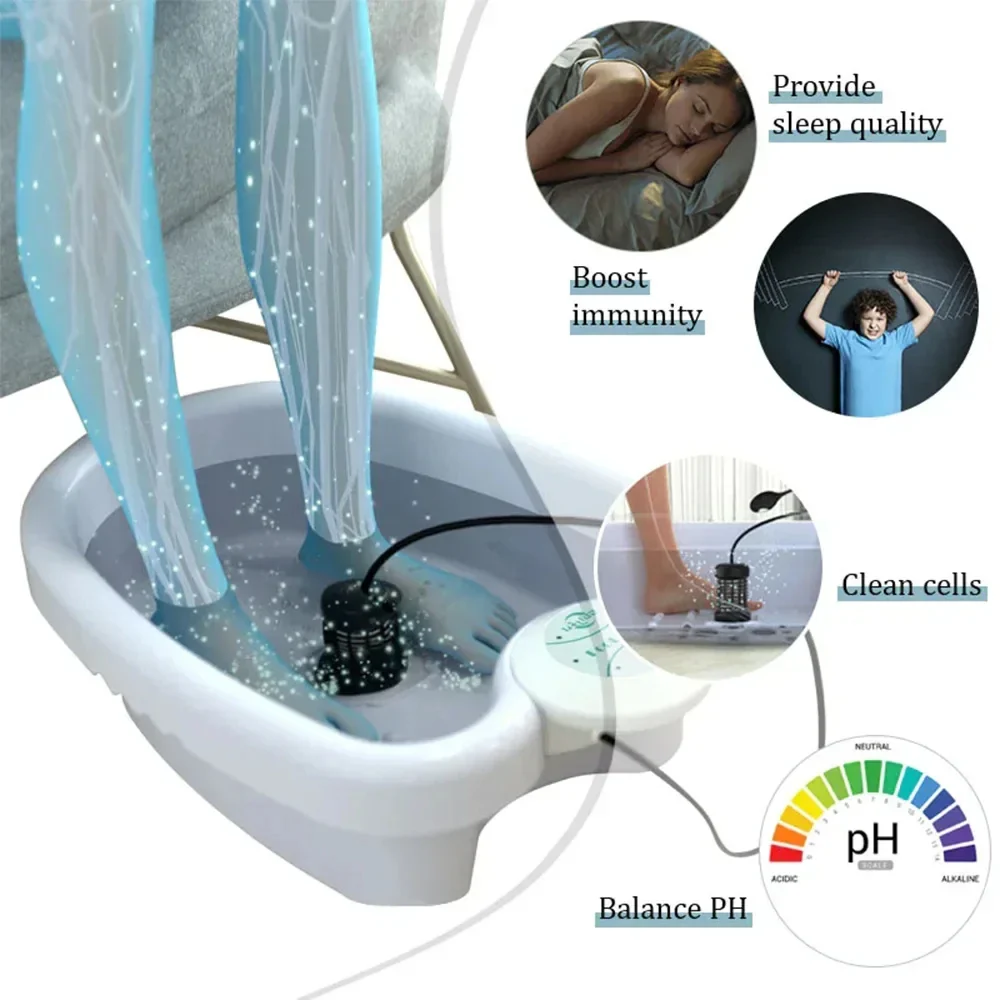 Mini Ionic Detox Foot Spa Bath Machine - Vibrating Foot Bath for Health & Wellness Therapy - Image 3