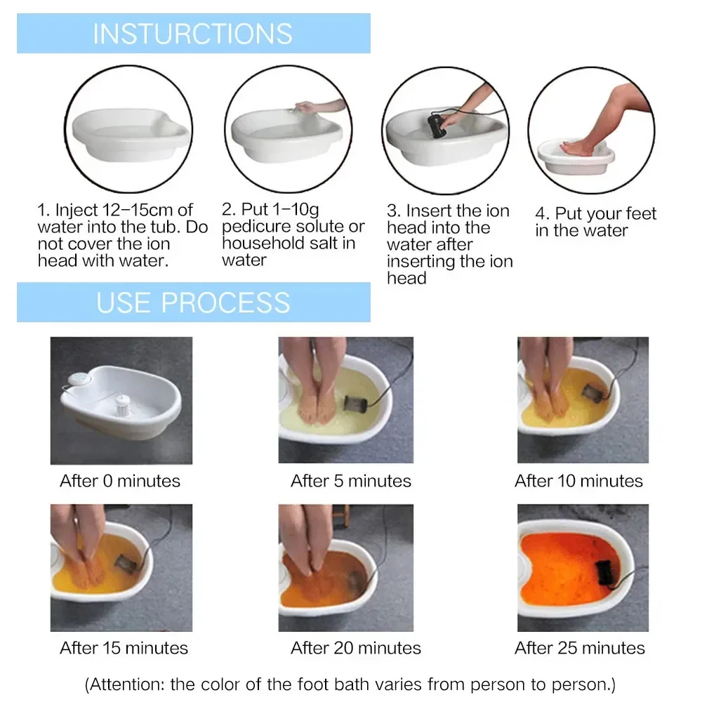 Mini Ionic Detox Foot Spa Bath Machine - Vibrating Foot Bath for Health & Wellness Therapy - Image 7