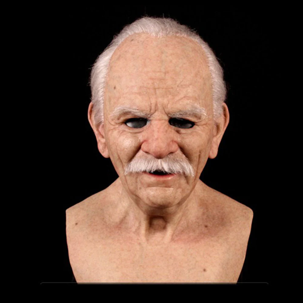 Ultra-Realistic Silicone Elderly Masks – Perfect for Halloween, Costume Parties, and Theatrical Performances - Image 3