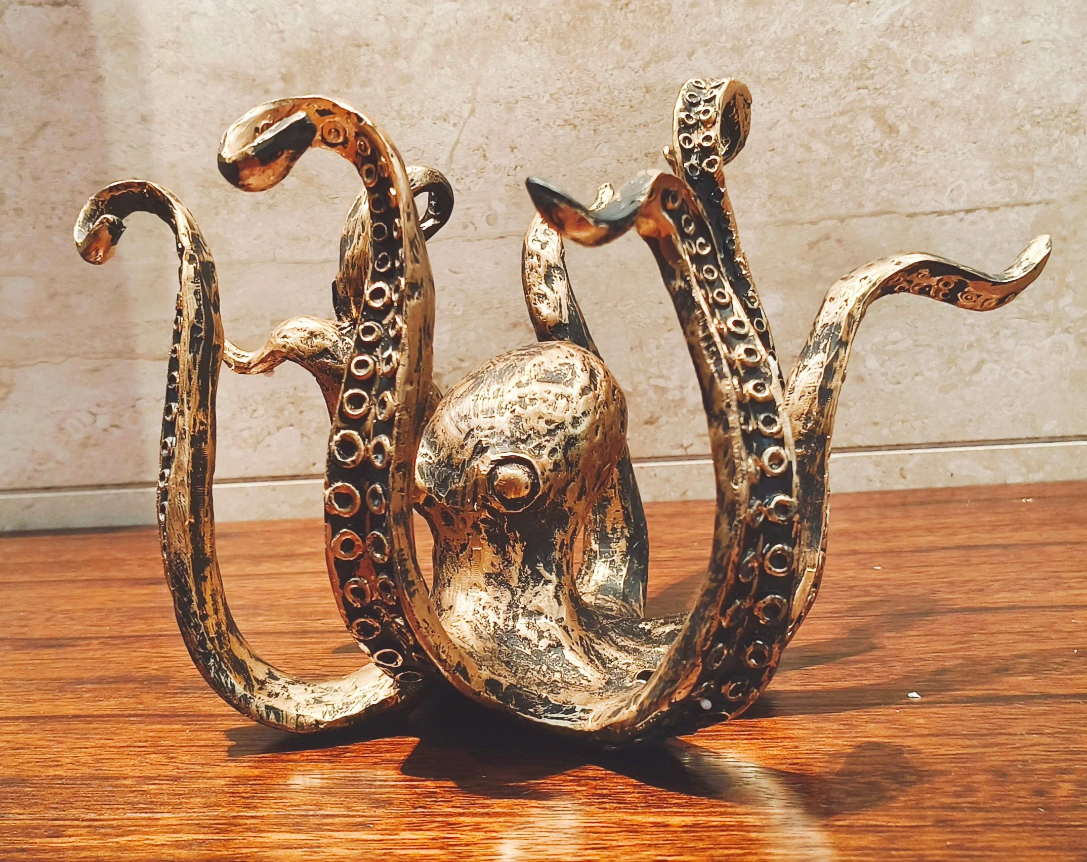 Rustic Kraken Octopus Mug Holder – Nautical Coffee Cup Organizer, 8-Mug Capacity - Image 3
