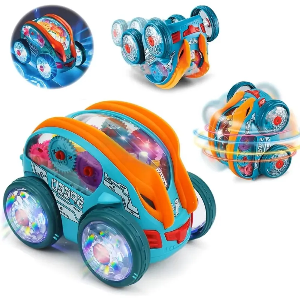 Speedlite Toy Car with LED Lights & Music for Boys Girls, Dynamic Transparent Luminous Car - Image 5