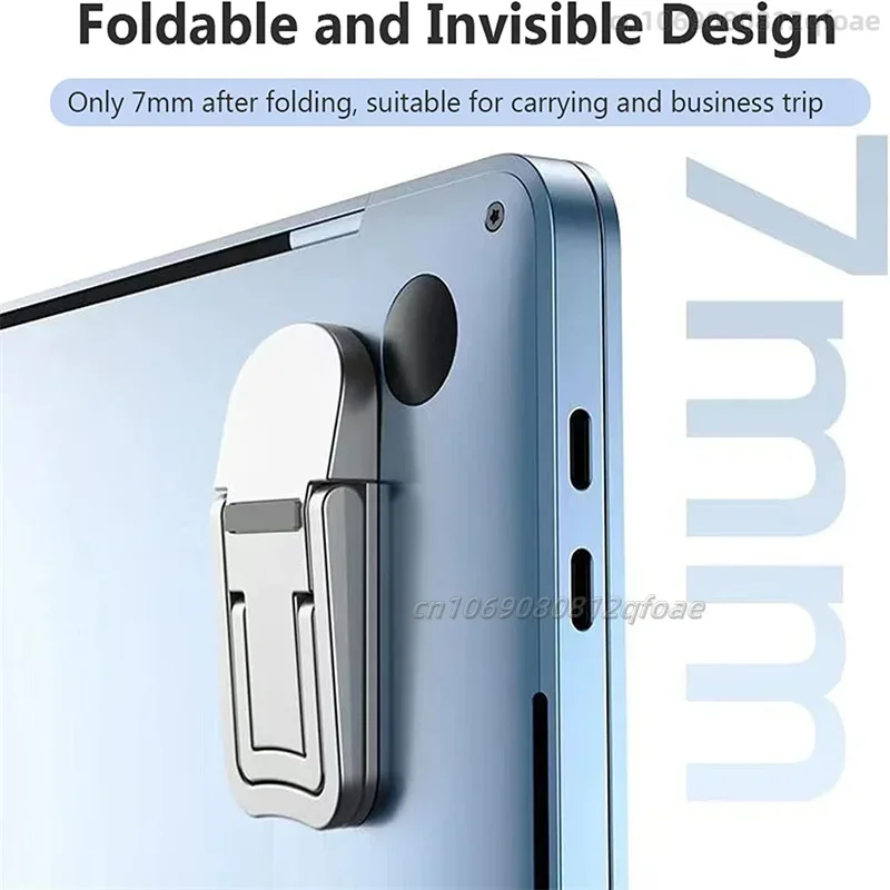 Ultra-Thin Portable Laptop Stand with Mini Legs & Cooling Support for Macbook - Adjustable Bracket - Image 3