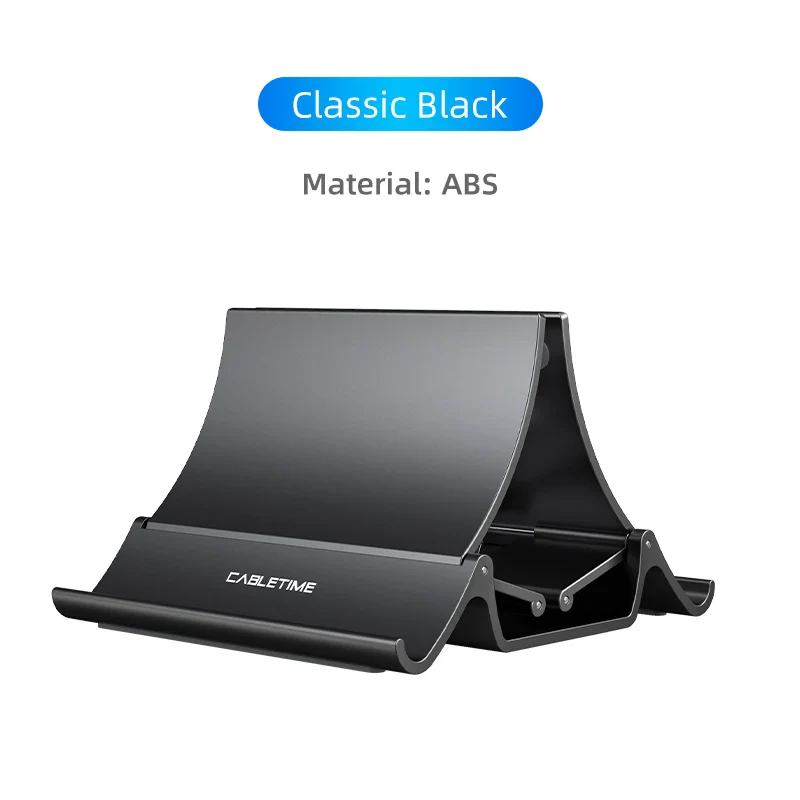 Vertical Laptop Stand with Silicone Grip - Dual Device Holder for MacBook & Tablet, Heat Dissipation, - Image 7