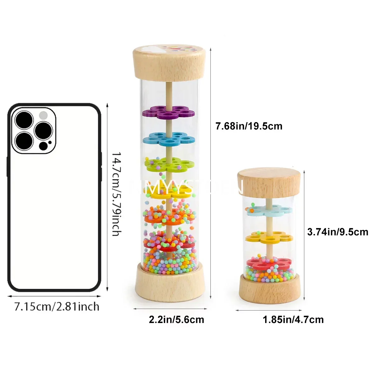 Wooden Rain Sound Pipe Toy - Fun Hourglass Music Shaker for Infants, Early Education Gift, Engaging Simulation Rain Sounds - Image 4